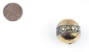 Round Brass Artisanal Berber Bead (22mm) - The Bead Chest