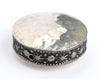 Hammered Silver Circular Artisanal Berber Bead (32mm)