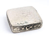Hammered Silver Square Artisanal Berber Bead (35mm)