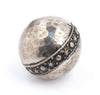 Round Hammered Silver Artisanal Berber Bead (30mm)