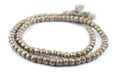 Vintage Ethiopian Silver Tube Beads - The Bead Chest