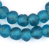 Turquoise Recycled Glass Beads (14mm)