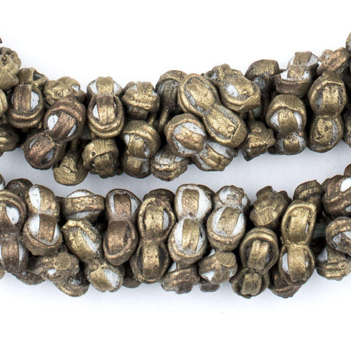 Old Togo Interlocking Brass Beads - The Bead Chest
