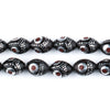 Red & Silver Eye Inlaid Arabian Prayer Beads