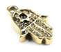Gold Star of David Hamsa Charm Pendants (Set of 4) - The Bead Chest