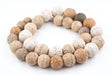 South African Round Natural Clay Beads (Tribal) - The Bead Chest