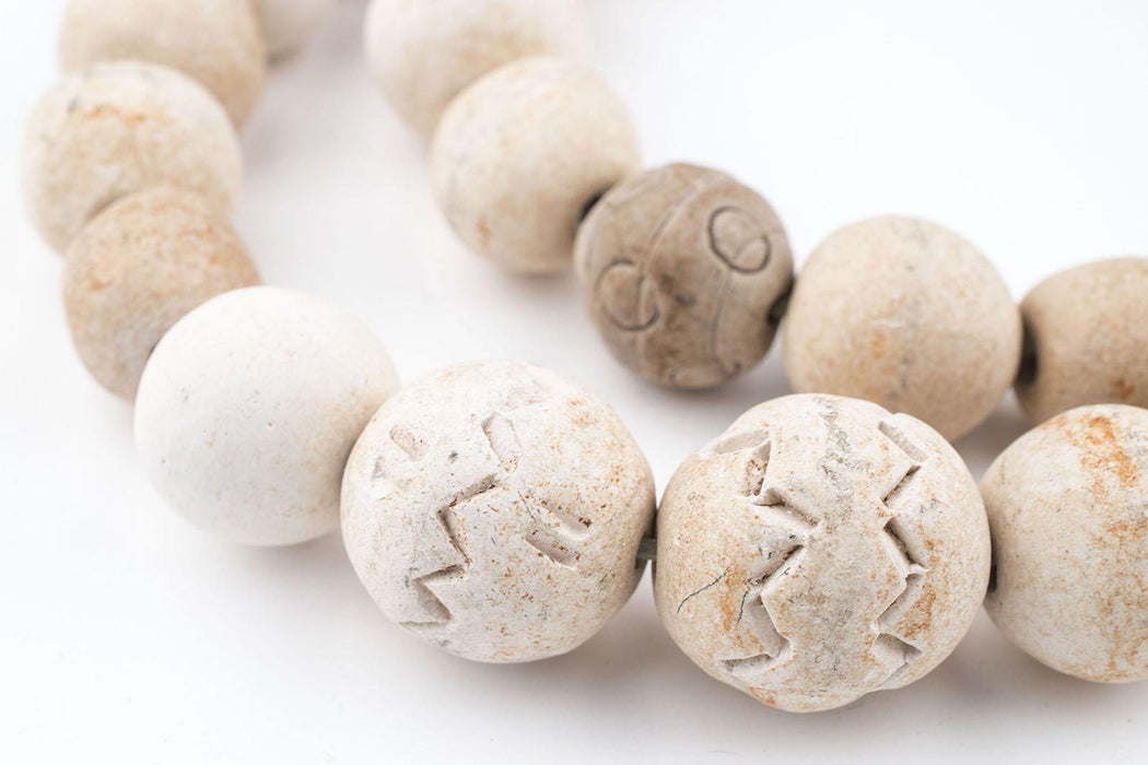 South African Round Natural Clay Beads (Traditional) - The Bead Chest
