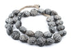 Circular Black Mali Clay Beads (10x20mm) - The Bead Chest