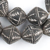 Bicone Black Mali Clay Beads (26x24mm)