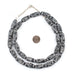 Oval Black Mali Clay Beads (24x10mm) - The Bead Chest
