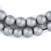 Silver Metallic Round Hematite Beads (10mm)