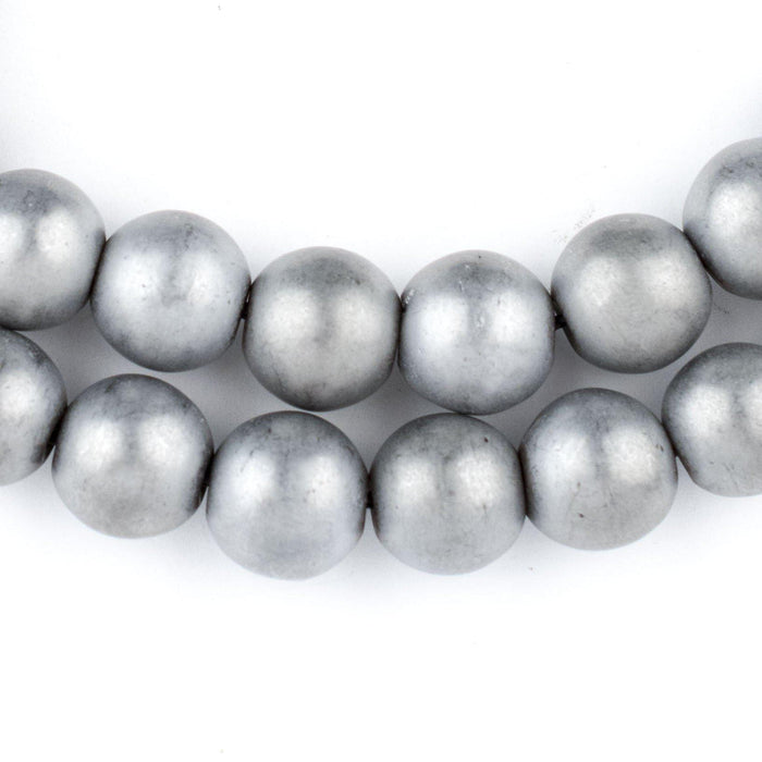 Silver Metallic Round Hematite Beads (12mm) - The Bead Chest