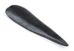 Dark Brown Batik Bone Feather Pendant - The Bead Chest