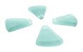 Green Aqua Triangle Sea Glass Pendants (Set of 4) - The Bead Chest
