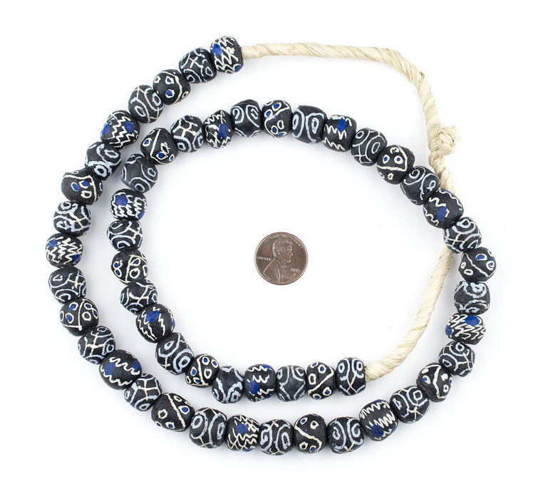 Black Tribal Medley Krobo Beads - The Bead Chest