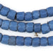 Dark Faceted Russian Blue Glass Trade Beads (9mm) (Long Strand) - The Bead Chest