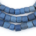 Faceted Russian Blue Glass Trade Beads (10mm) (Long Strand) - The Bead Chest