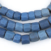 Faceted Russian Blue Glass Trade Beads (10mm) (Long Strand)
