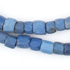 Faceted Russian Blue Glass Trade Beads (10mm)