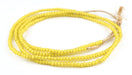 Yellow White Heart Beads (4mm) - The Bead Chest