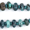 Flower-Shape Authentic Turquoise Beads