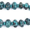 Flower-Shape Authentic Turquoise Beads