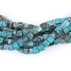 Authentic Blue Turquoise Stone Cube Beads (4mm) - The Bead Chest