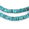 Blue Turquoise Stone Disk Beads (8mm)