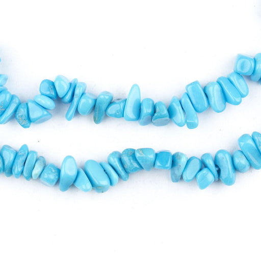 Genuine Sleeping Beauty Turquoise Chip Beads (3-6mm) - The Bead Chest