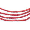 Vintage Bright Red Glass Seed Beads (3mm)