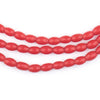 Red Vintage Rice Beads (6x4mm) (Long Strand)