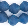 Jumbo Sapphire Recycled Glass Beads (25mm)