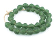 Jumbo Light Green Bicone Recycled Glass Beads (25mm) - The Bead Chest