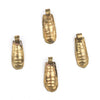 Ethiopian Brass Telsum Teardrop Beads (Set of 4)