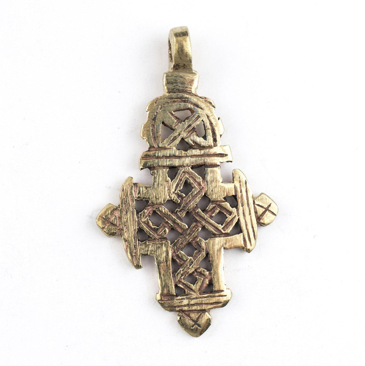 Brass Ethiopian Coptic Cross (Medium) — The Bead Chest