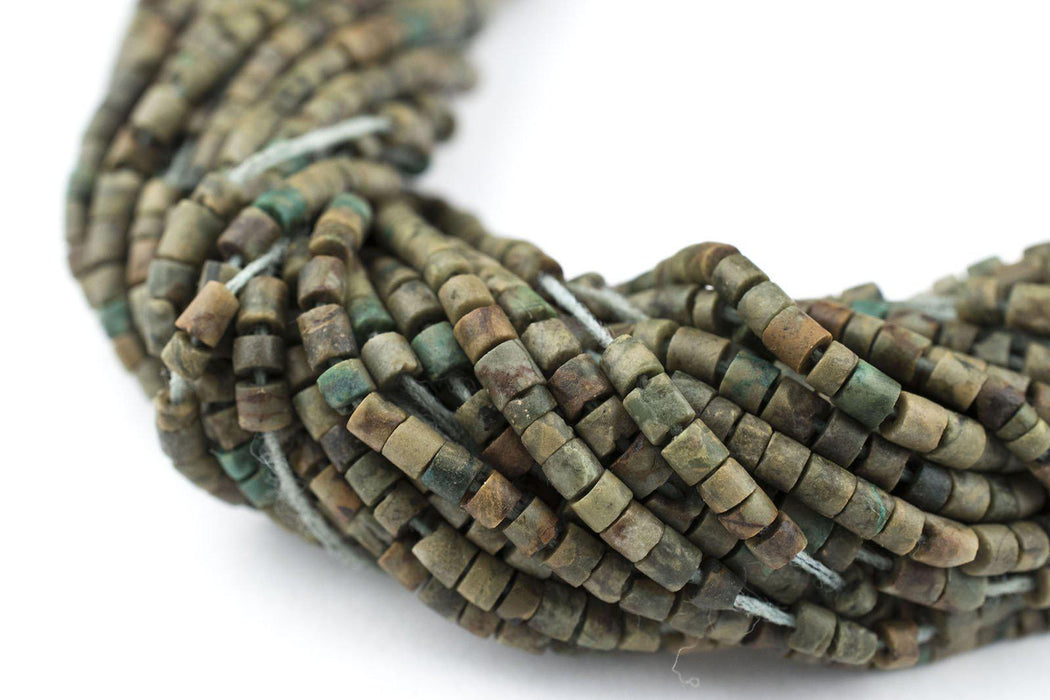 Green Turquoise Tiny Heishi Beads (2mm) - The Bead Chest