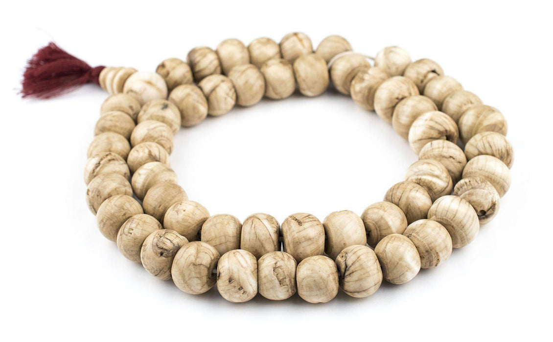 Jumbo Vintage Style Brown Naga Shell Beads (20mm) - The Bead Chest