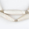 Elongated Bicone Naga Shell Beads (60x12mm)