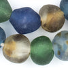 Super Jumbo Mixed Recycled Glass Beads (34mm)