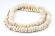 Natural West African Shell Beads (White) - The Bead Chest