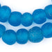 Light Sapphire Recycled Glass Beads (18mm) - The Bead Chest