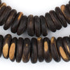 Graduated Nigerian Camel Bone Disk Beads (Ebony Style)