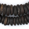 Graduated Nigerian Camel Bone Disk Beads (Chocolate Brown)