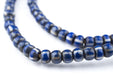 Blue & White Chevron Beads (6mm) - The Bead Chest