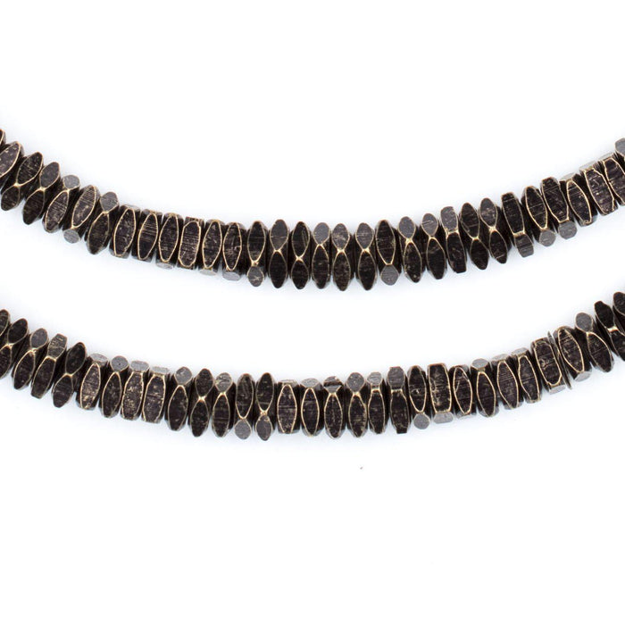 Faceted Sharkskin Square Beads (4mm) - The Bead Chest