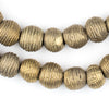 Wound Round Ghana Brass Globe Beads (12mm)