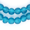 Sapphire Recycled Glass Beads (14mm)