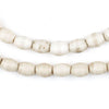 White Vintage Baby Colodonte Beads (9x7mm)