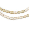 Antiqued White Vintage Rice Beads (7x6mm)