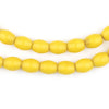 Yellow Vintage Baby Colodonte Beads (9x7mm)